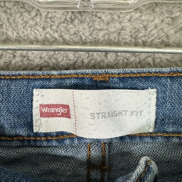 Wrangler Straight Leg Jean Size 16 Straight Fit Womens Blue 5-pocket - Picture 8 of 13